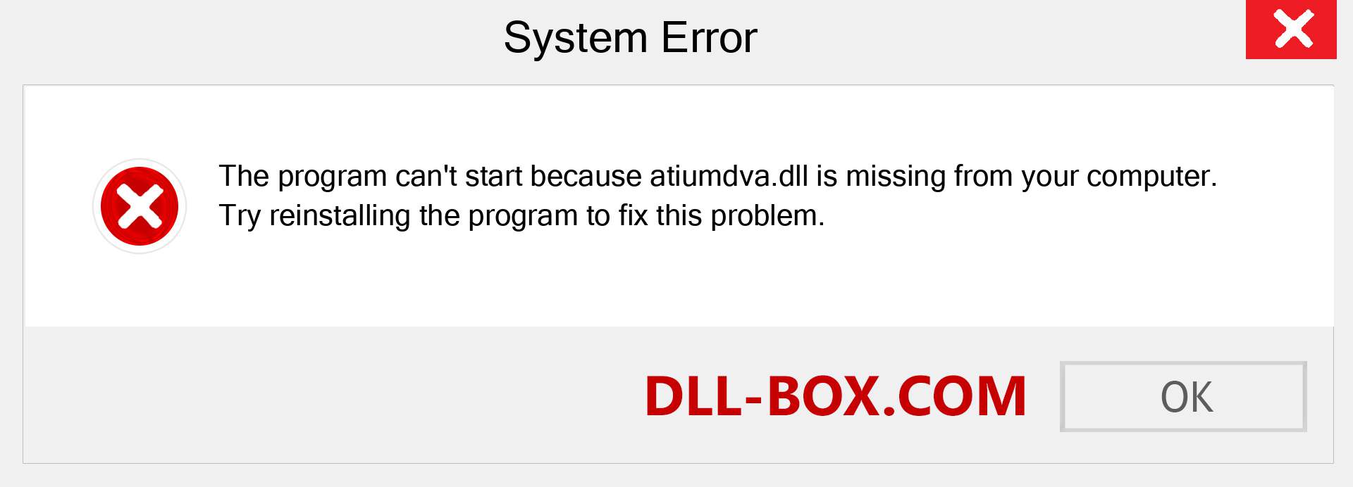  atiumdva.dll file is missing?. Download for Windows 7, 8, 10 - Fix  atiumdva dll Missing Error on Windows, photos, images