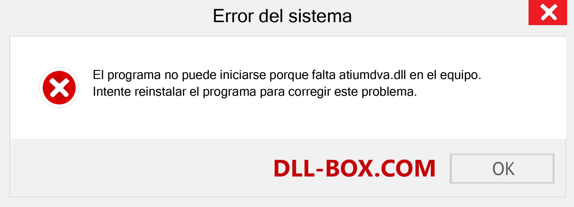 ¿Falta el archivo atiumdva.dll ?. Descargar para Windows 7, 8, 10 - Corregir atiumdva dll Missing Error en Windows, fotos, imágenes