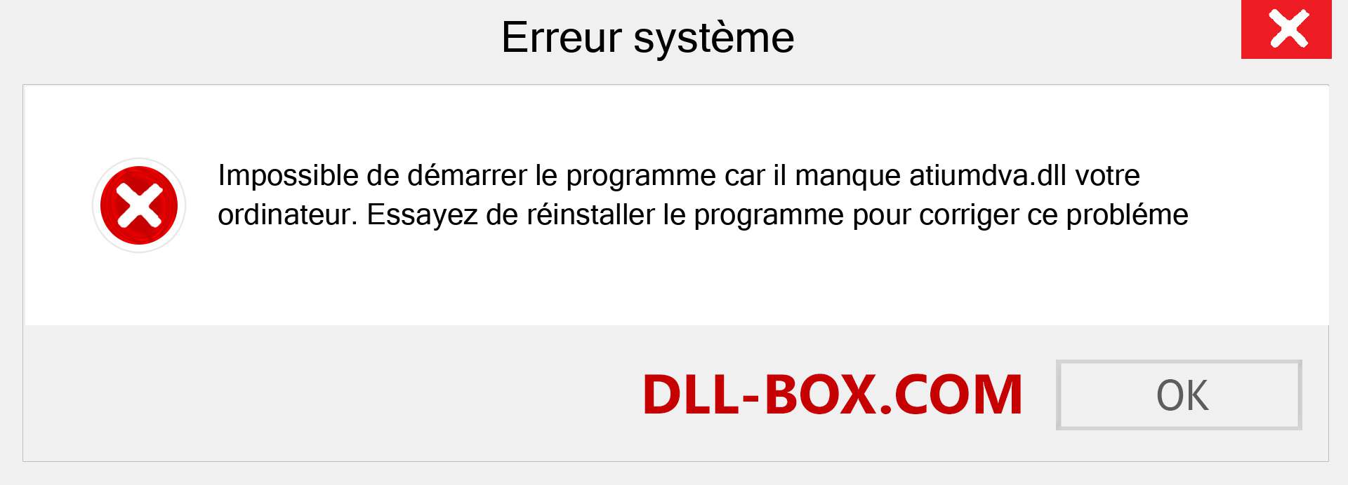 Le fichier atiumdva.dll est manquant ?. Télécharger pour Windows 7, 8, 10 - Correction de l'erreur manquante atiumdva dll sur Windows, photos, images